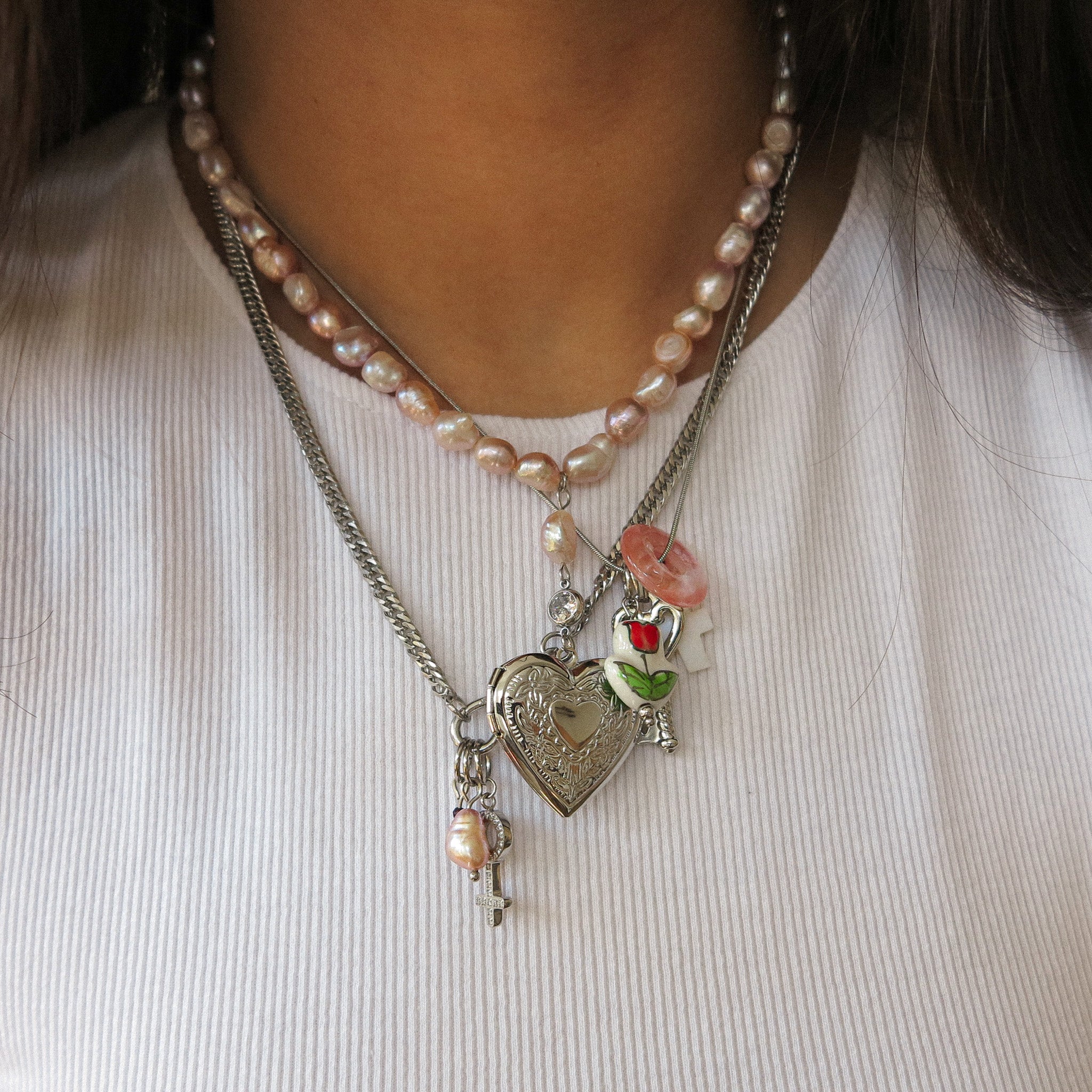 Heart Key Charm