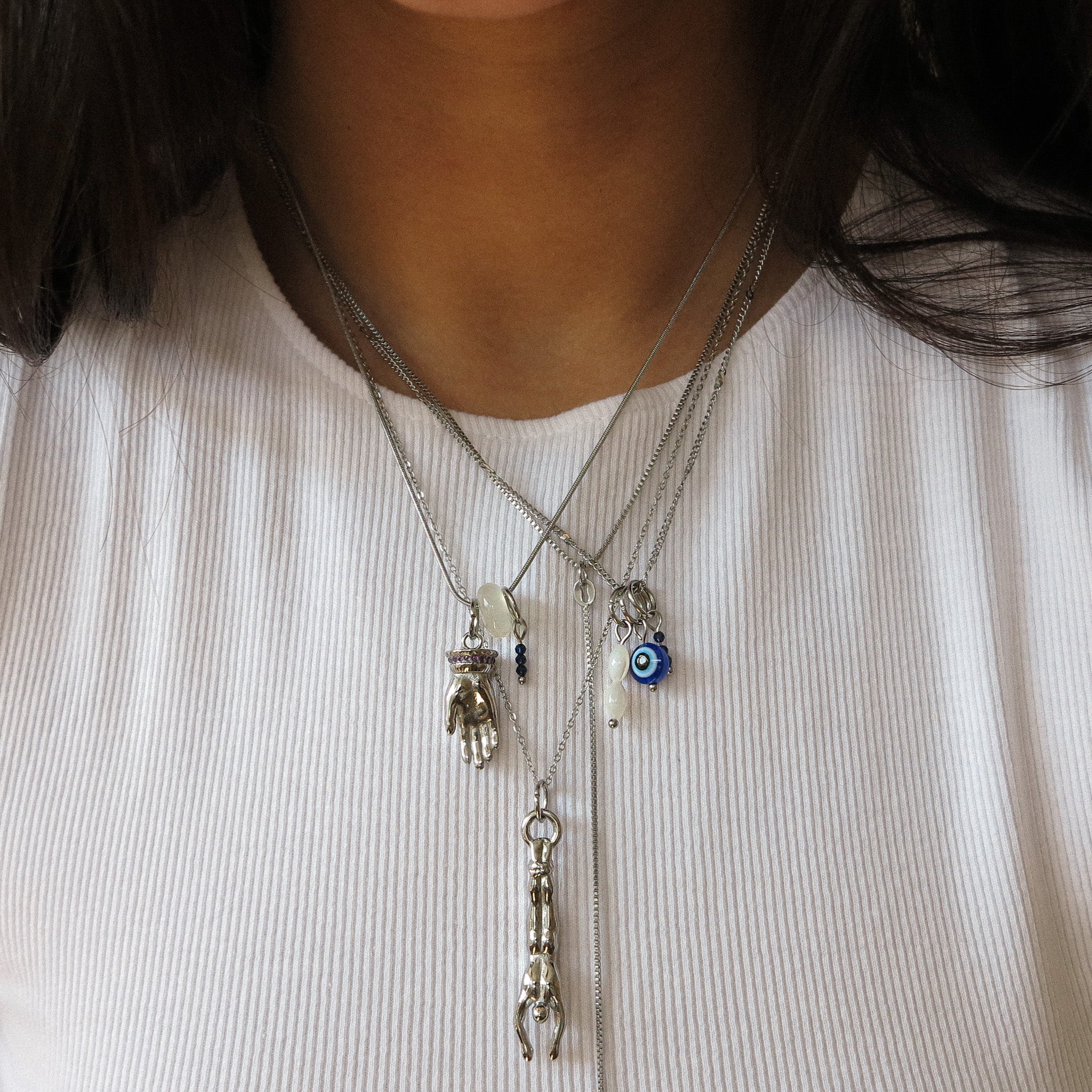 Faceted Glass Bead Charm