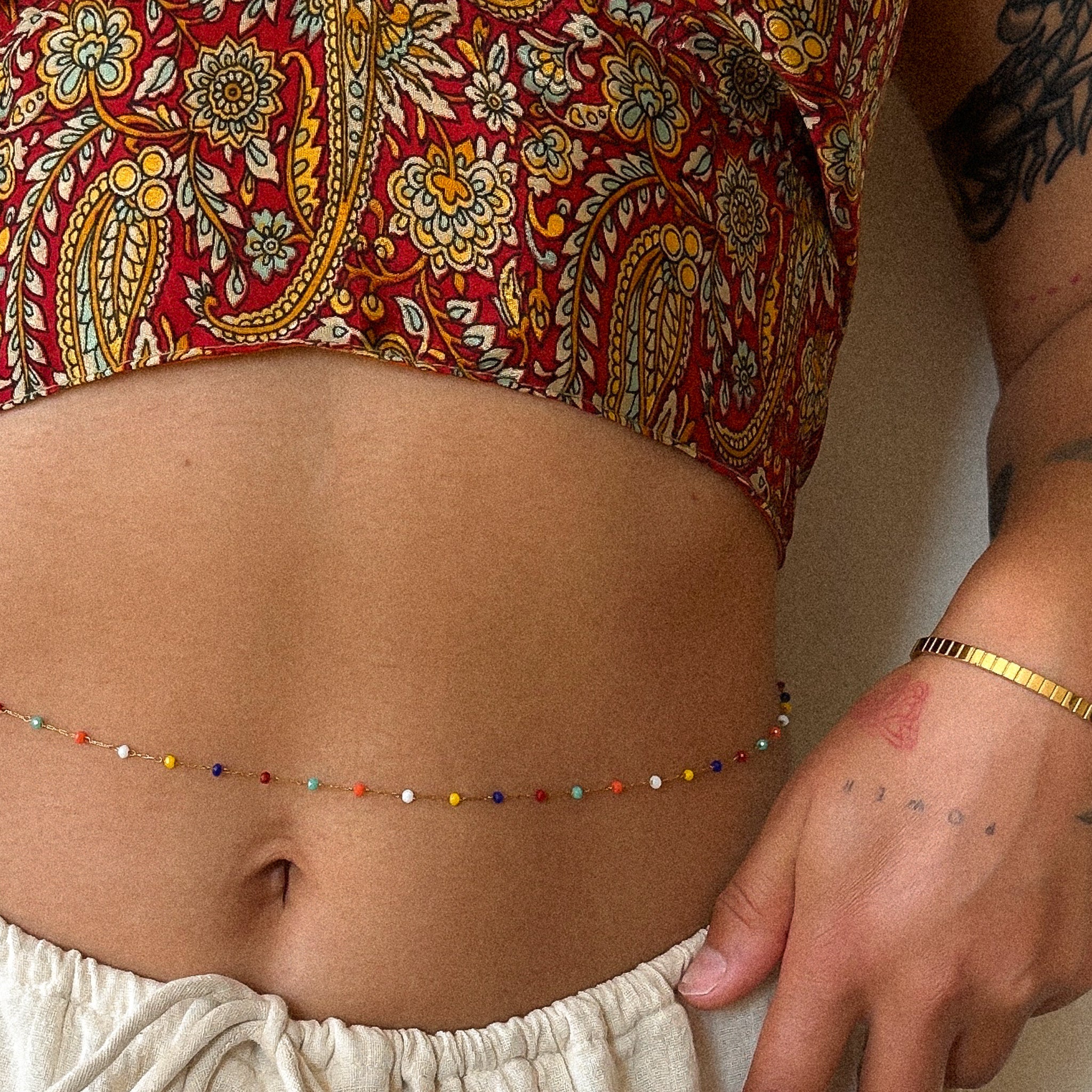 "Alice” Beaded Belly Chain