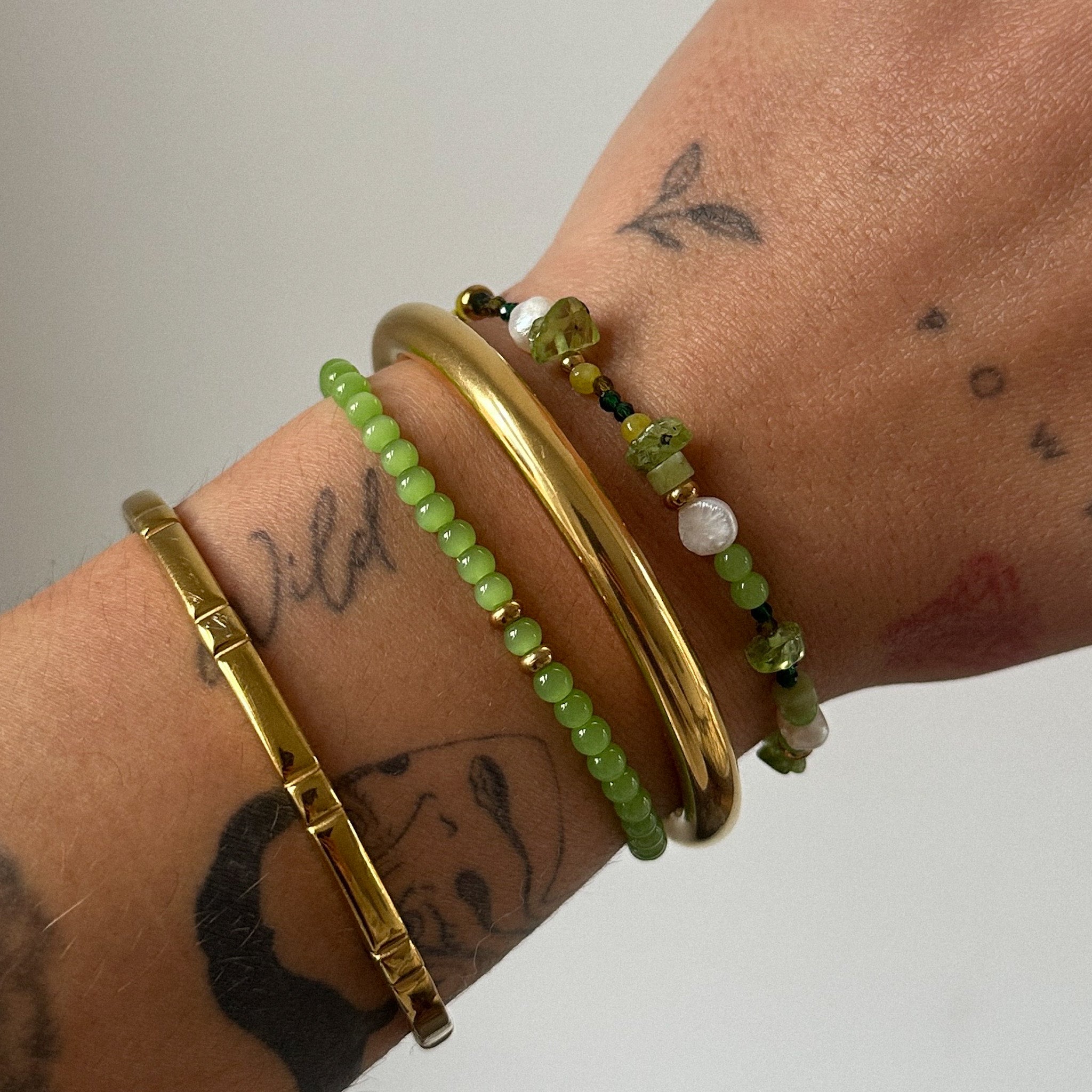 "Jade" Beaded Bracelet