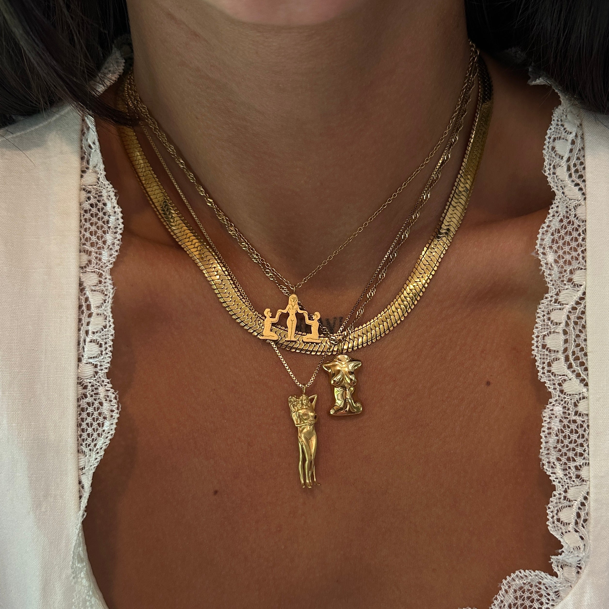 "Fantastic" Torso Engraved Necklace (Preorder)