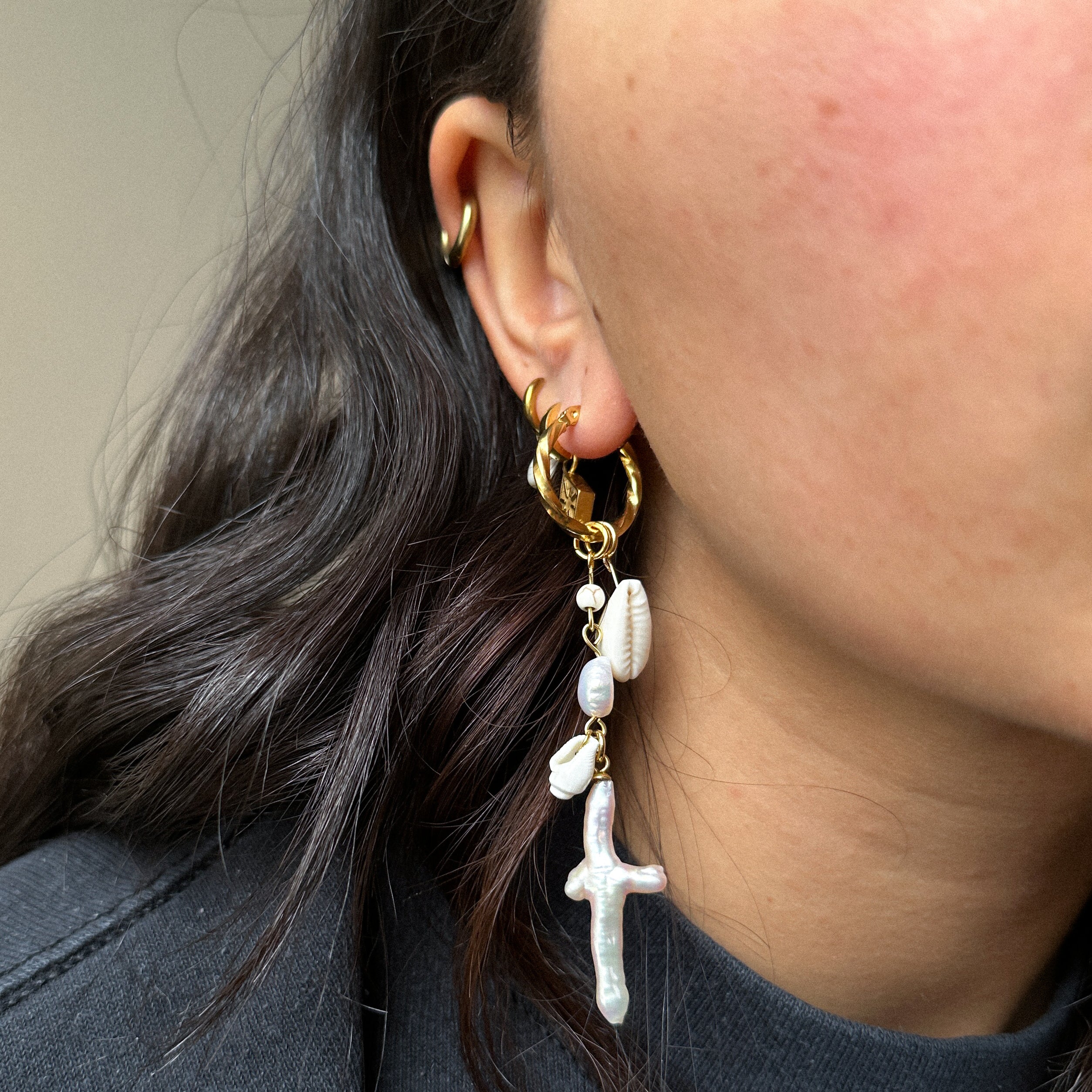 "Yassaya” Freshwater Pearl Earrings