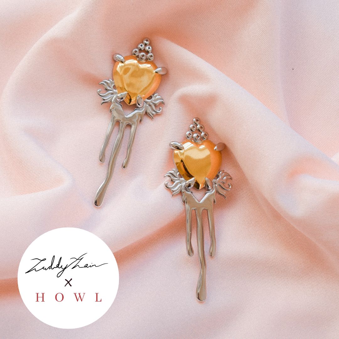 "Drew" Future Romance Heart Earrings