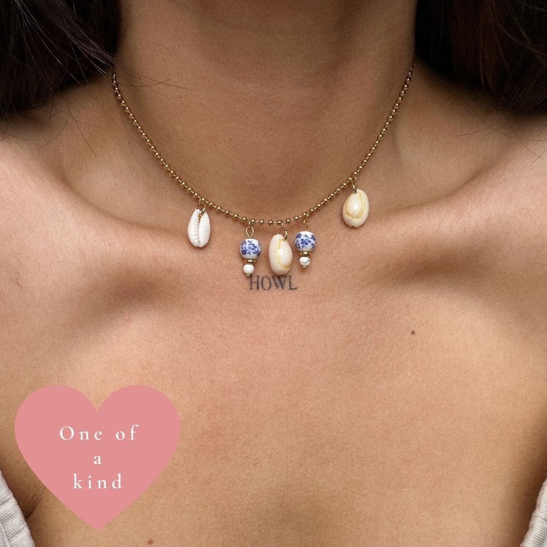 "Oceana” Shell Floral Necklace