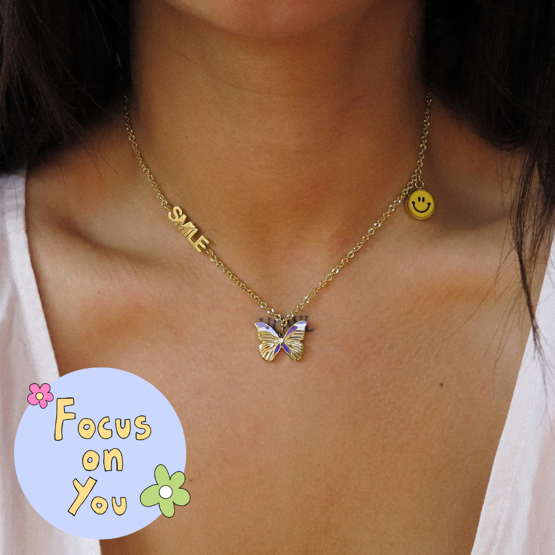 "Butterfly" Stacked Necklace