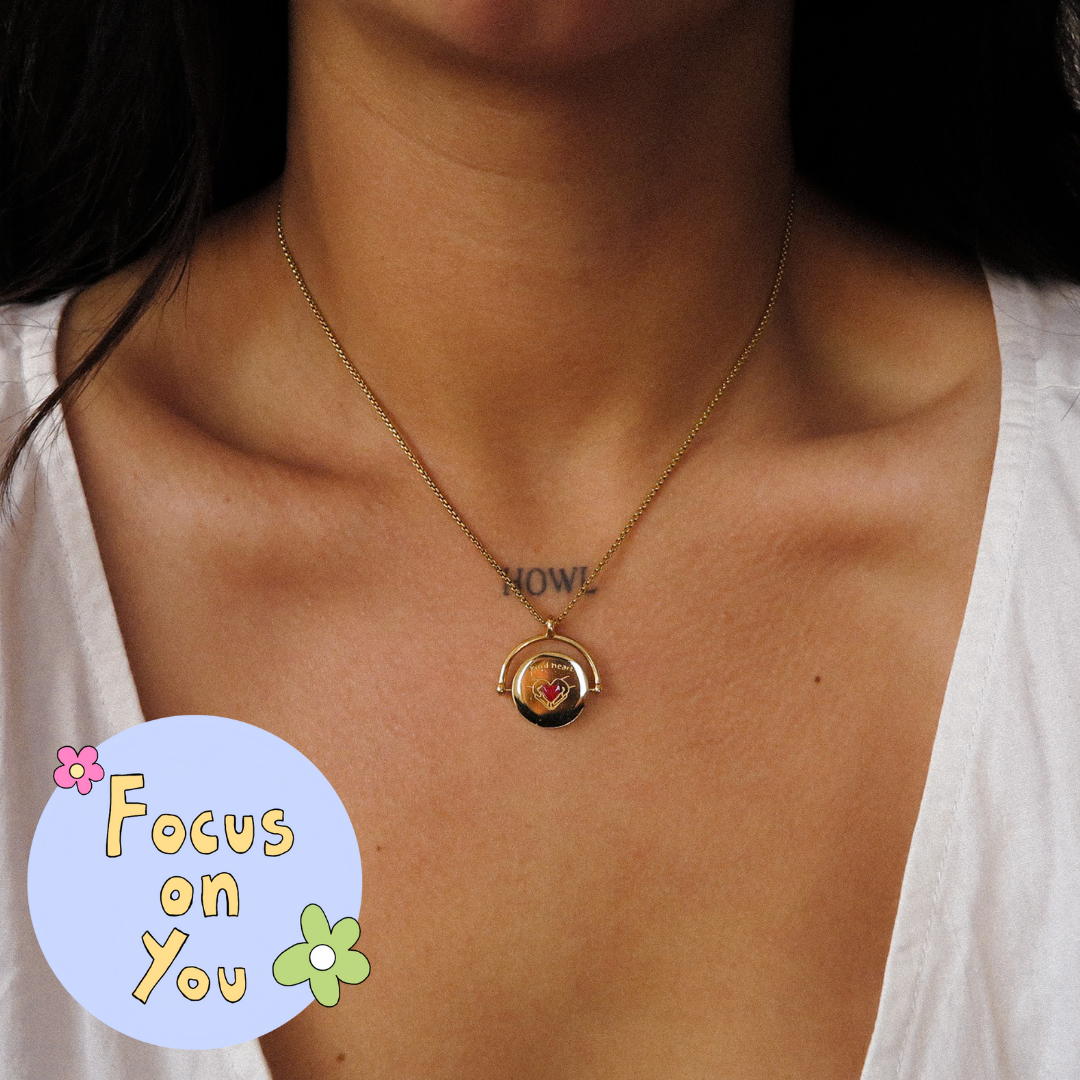 "Kind Heart, Anxious Soul" Fidget Necklace
