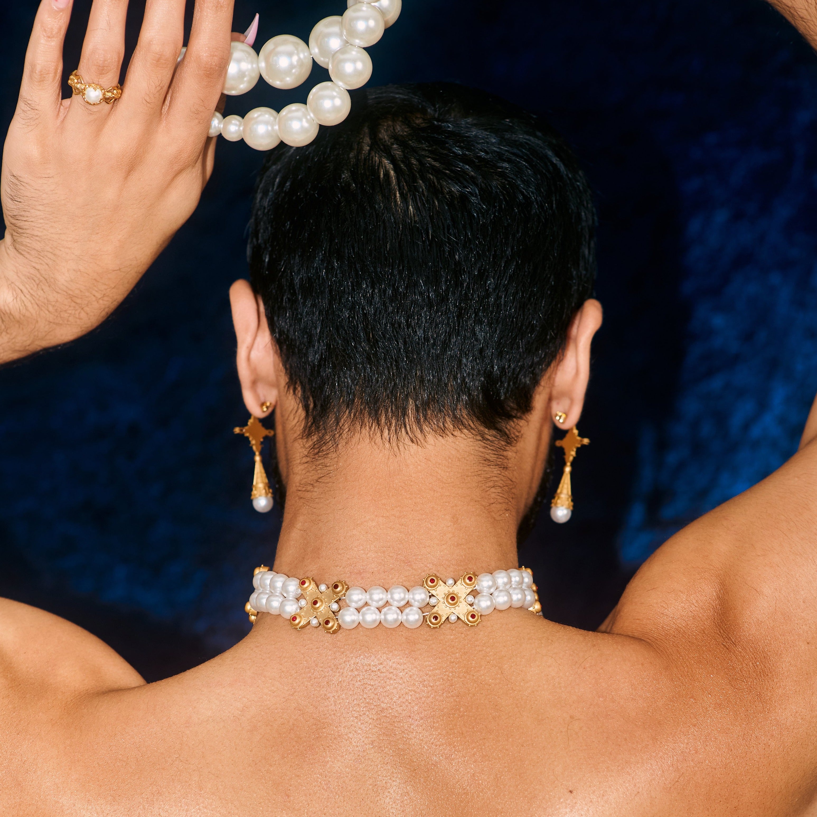 "Adair" Genderless Body Pearl Ring