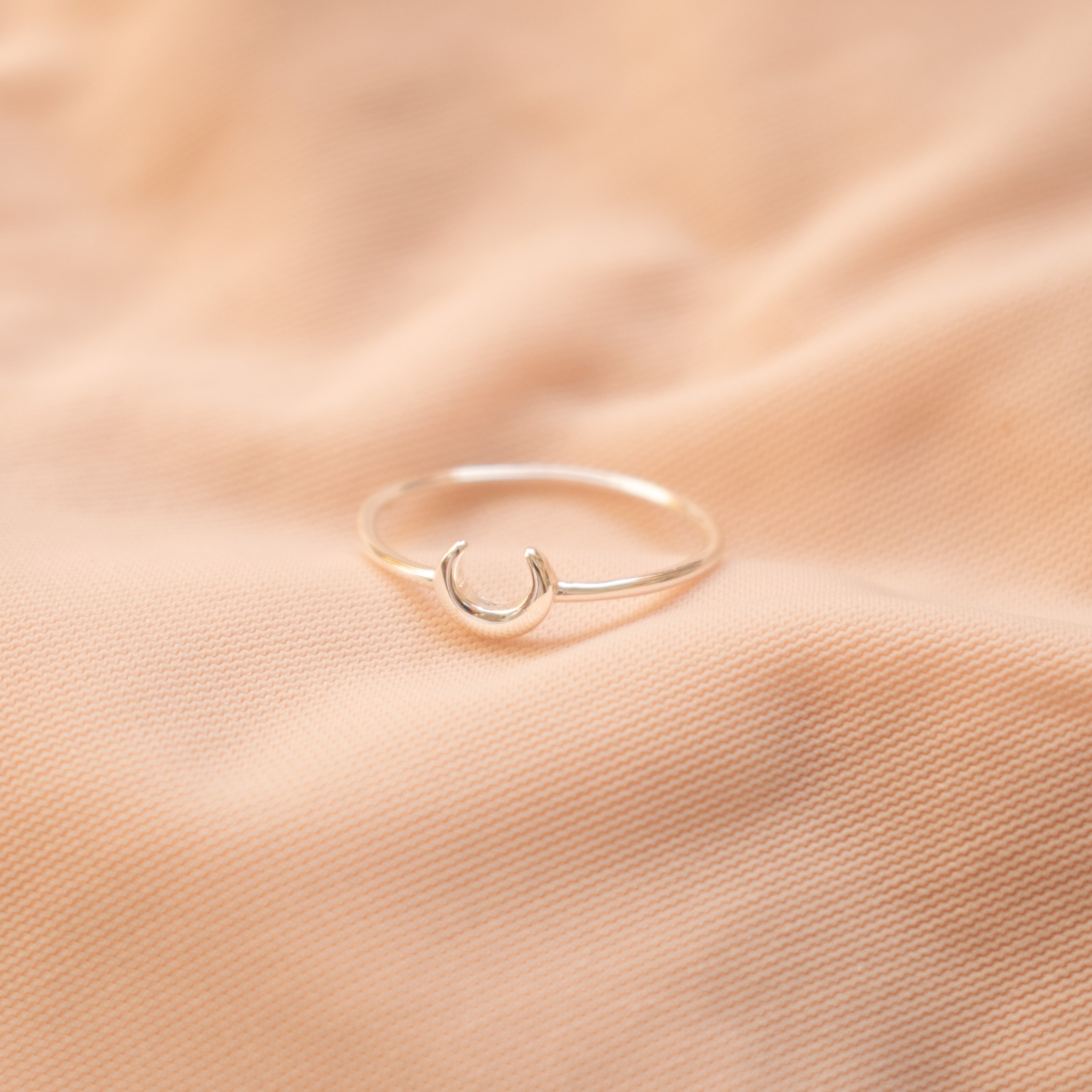 "Mona" Crescent Ring Sterling Silver