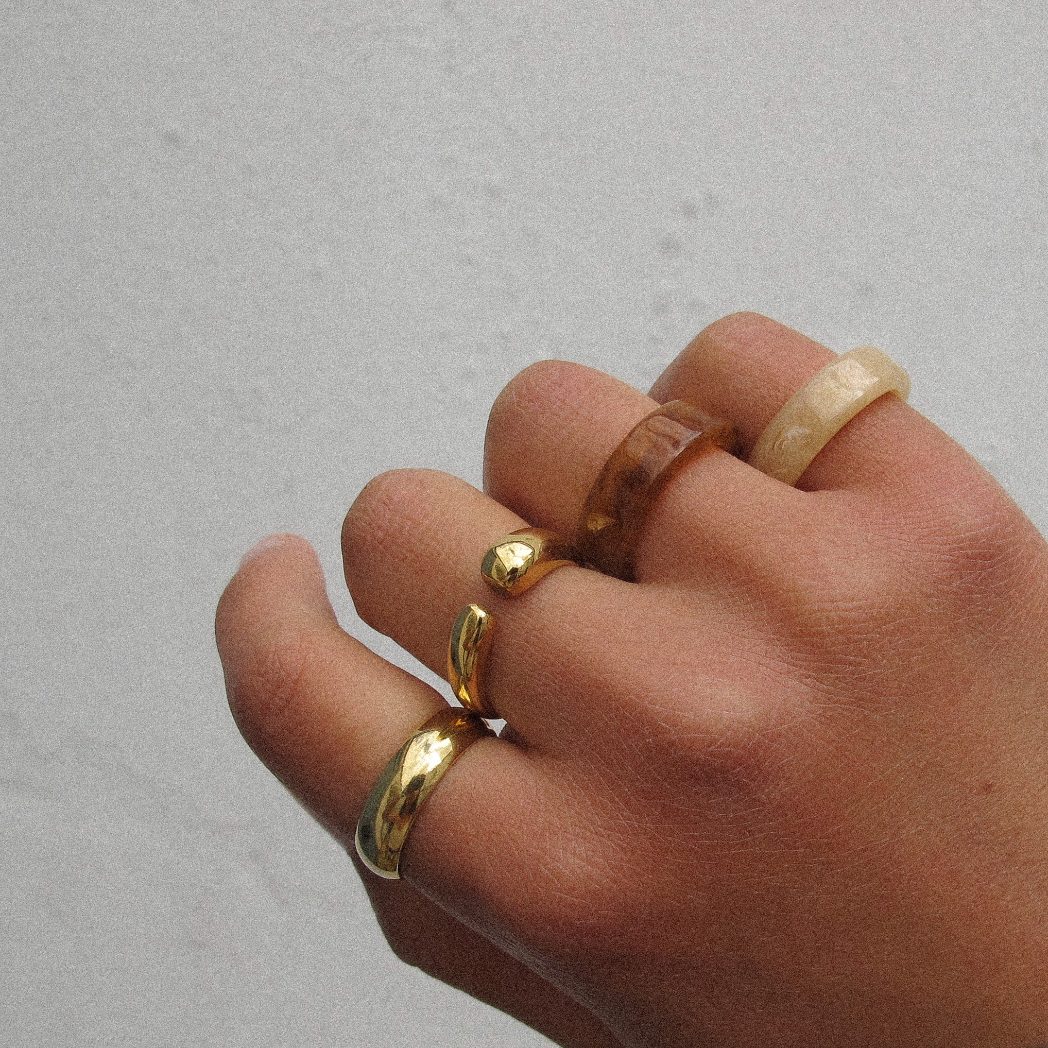 “Rani” Swirled Resin Ring