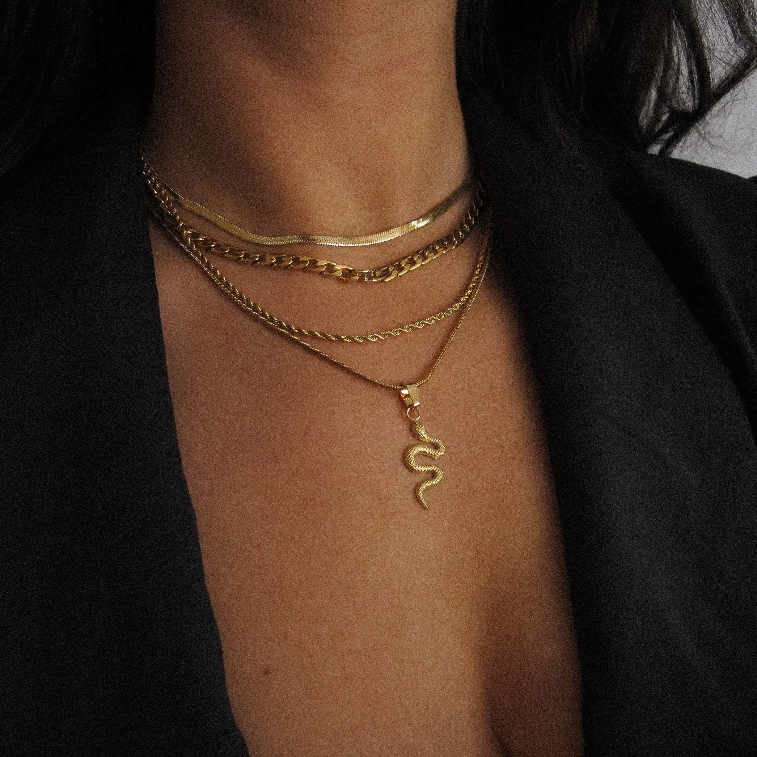 “Melia” Snake Necklace