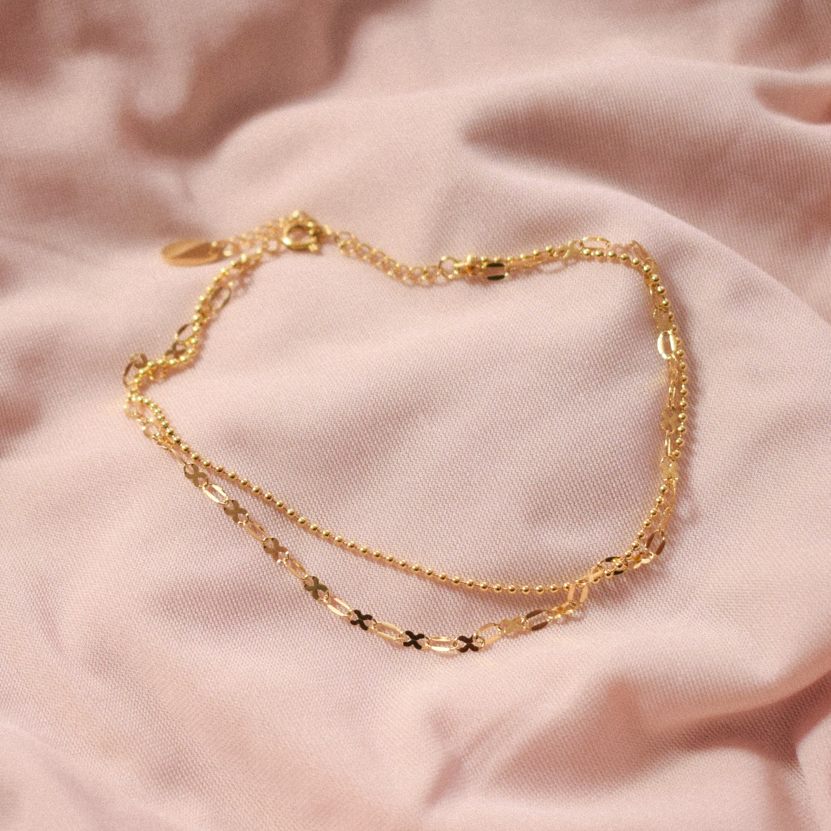 “Aiya” Double Chain Anklet