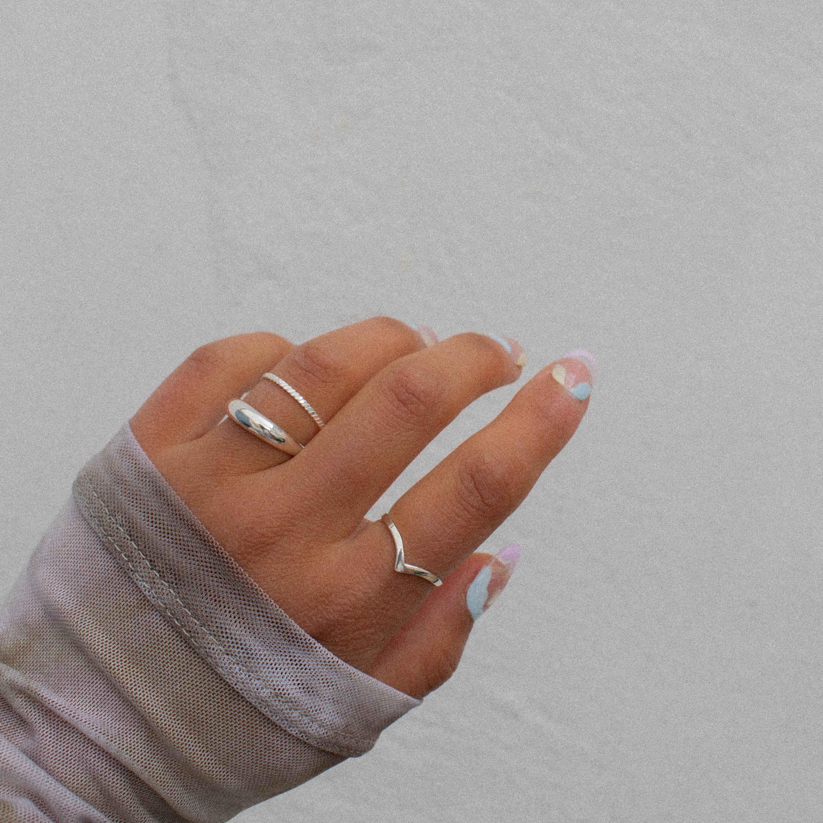 “Erin” Silver Plait Ring