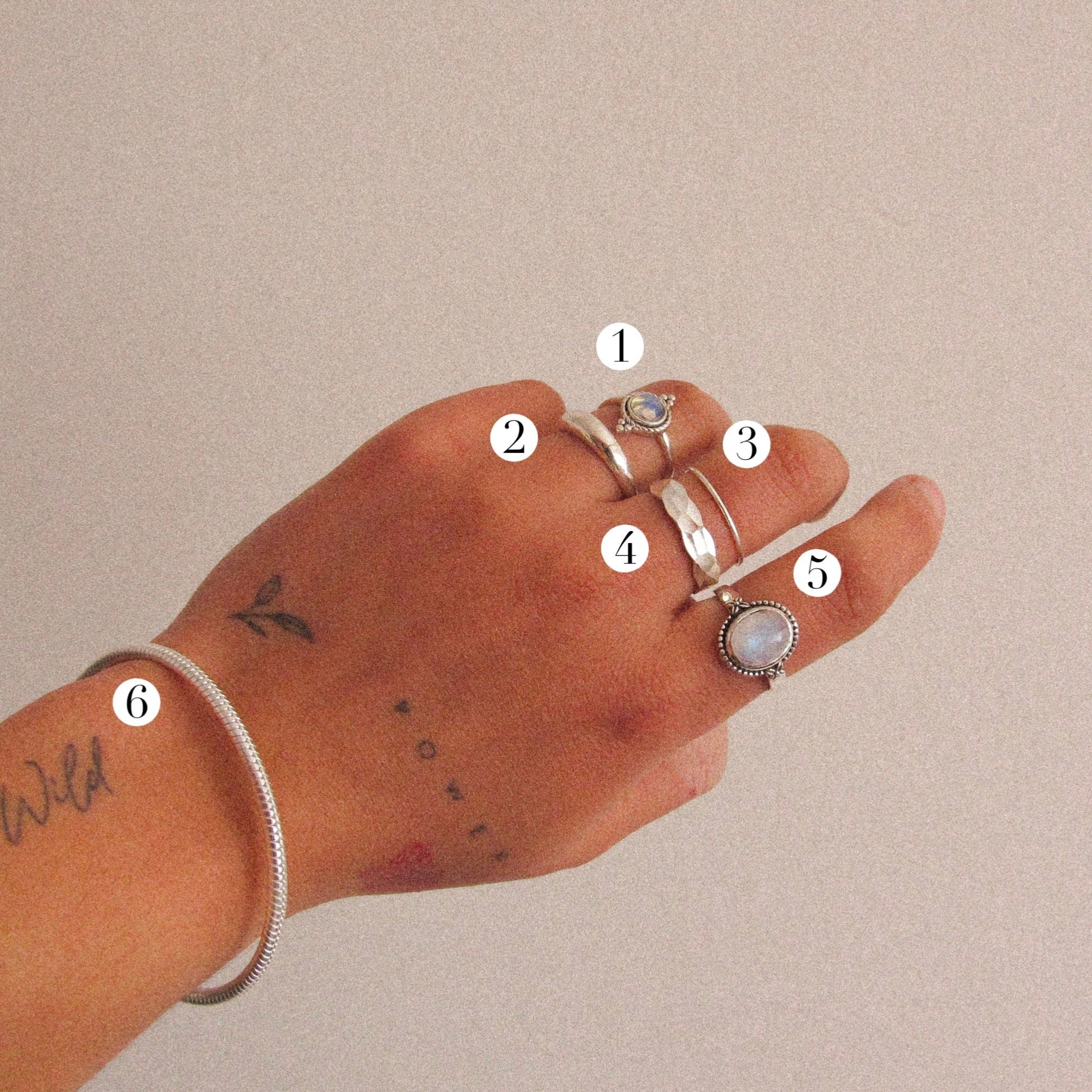 “Keya" Sterling Silver Bracelet