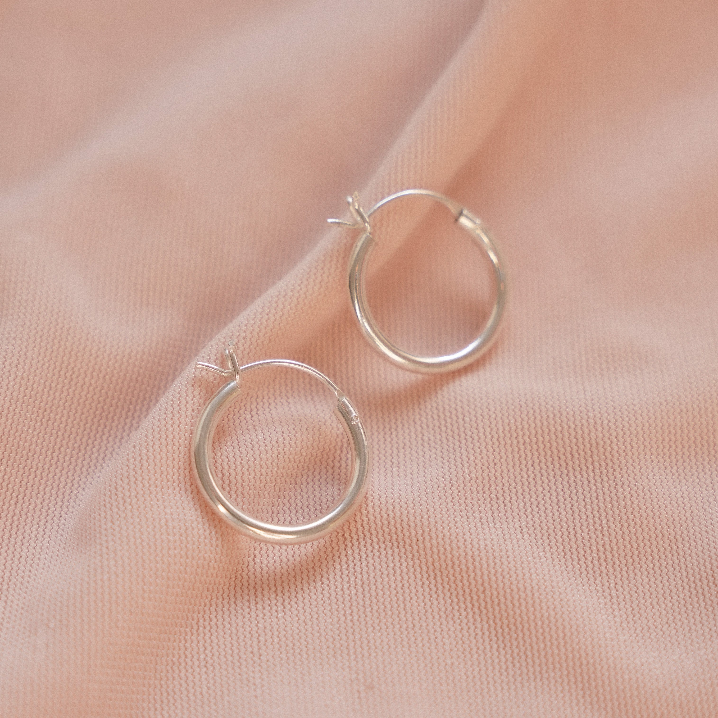“Camilla” Sterling Silver Hoop Earrings