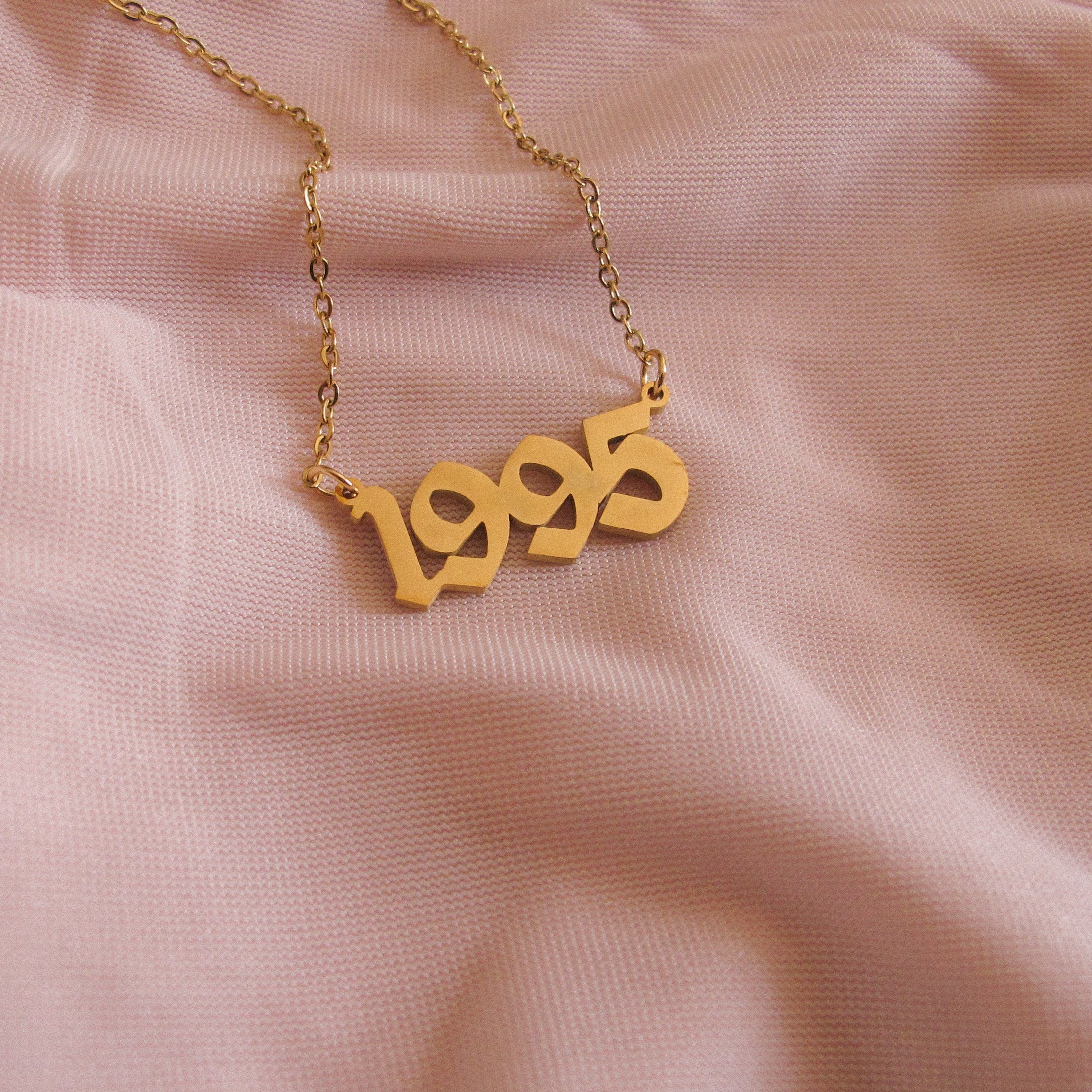 Clearance “90s Baby" Birth Date Necklace