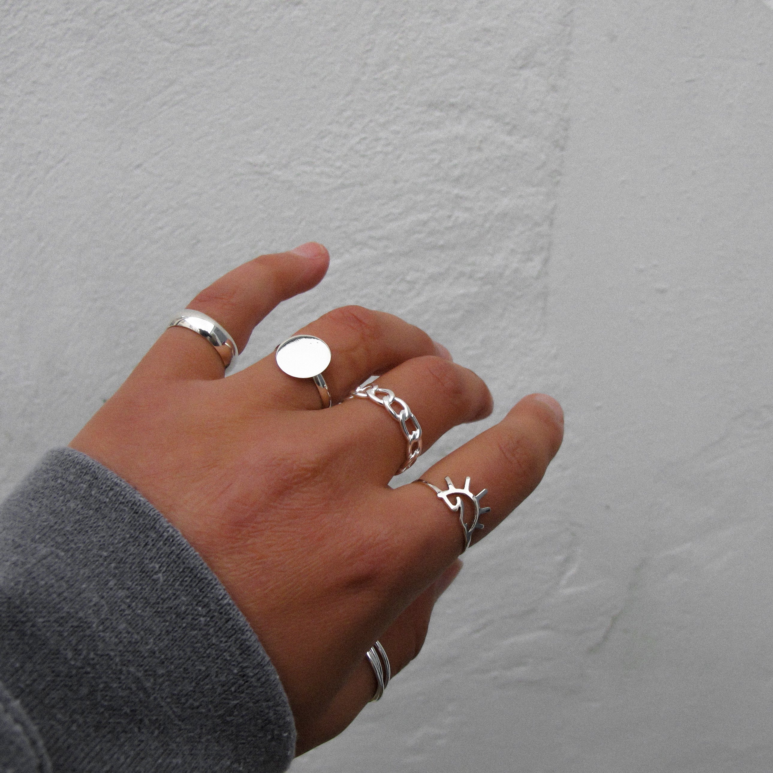 Clearance "Zendaya" Sterling Silver Sun Ring