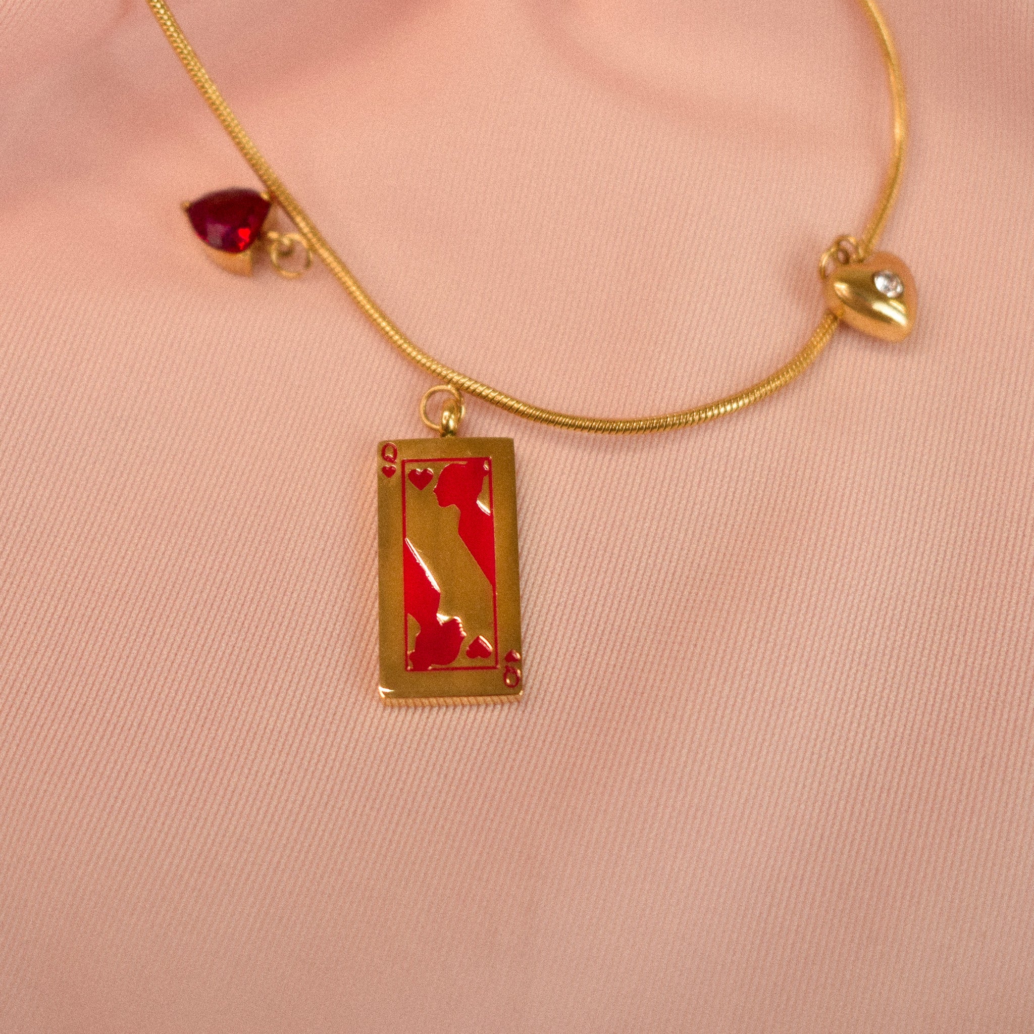 "Abbi" Queen of Hearts Necklace