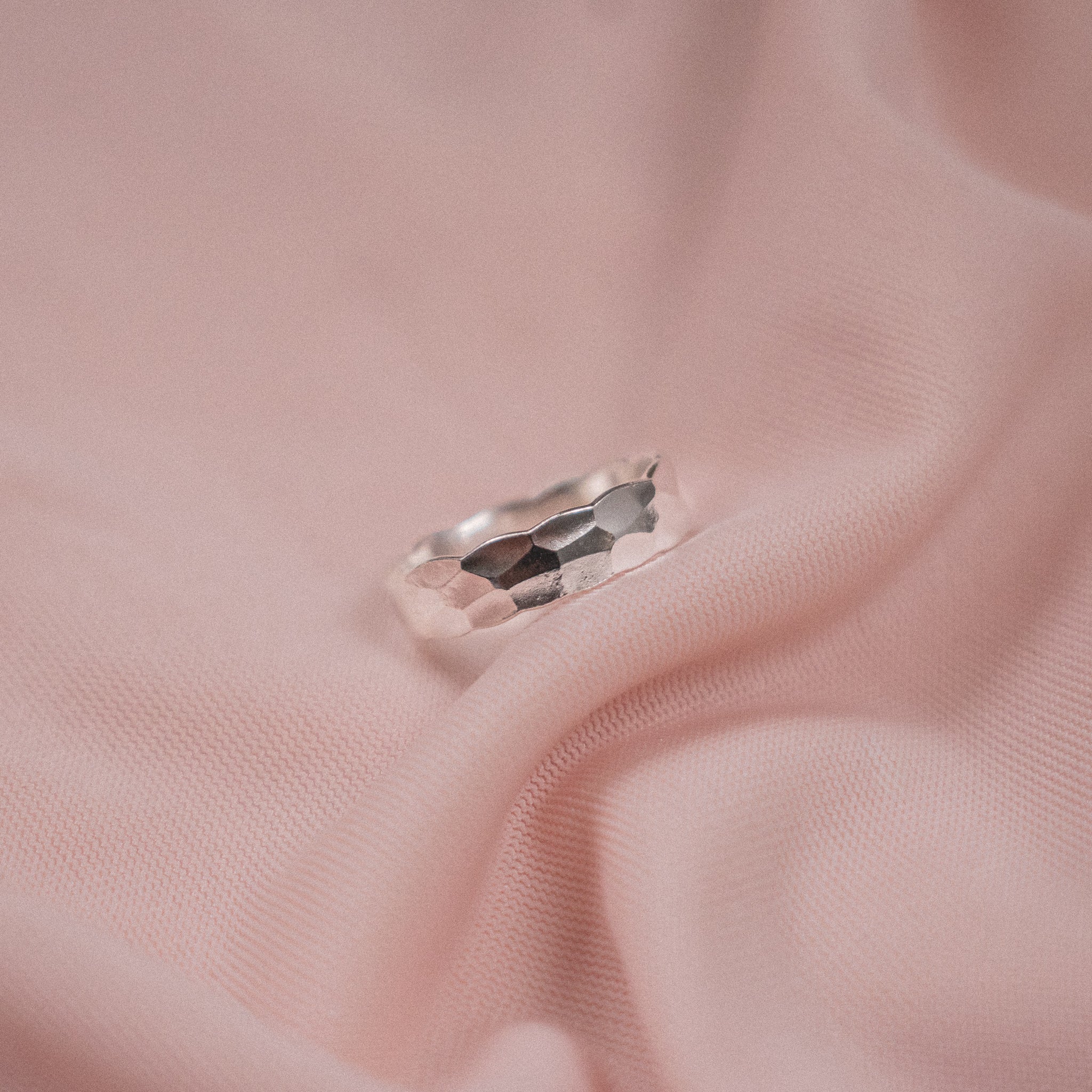 "Lottie” Textured Sterling Silver Ring