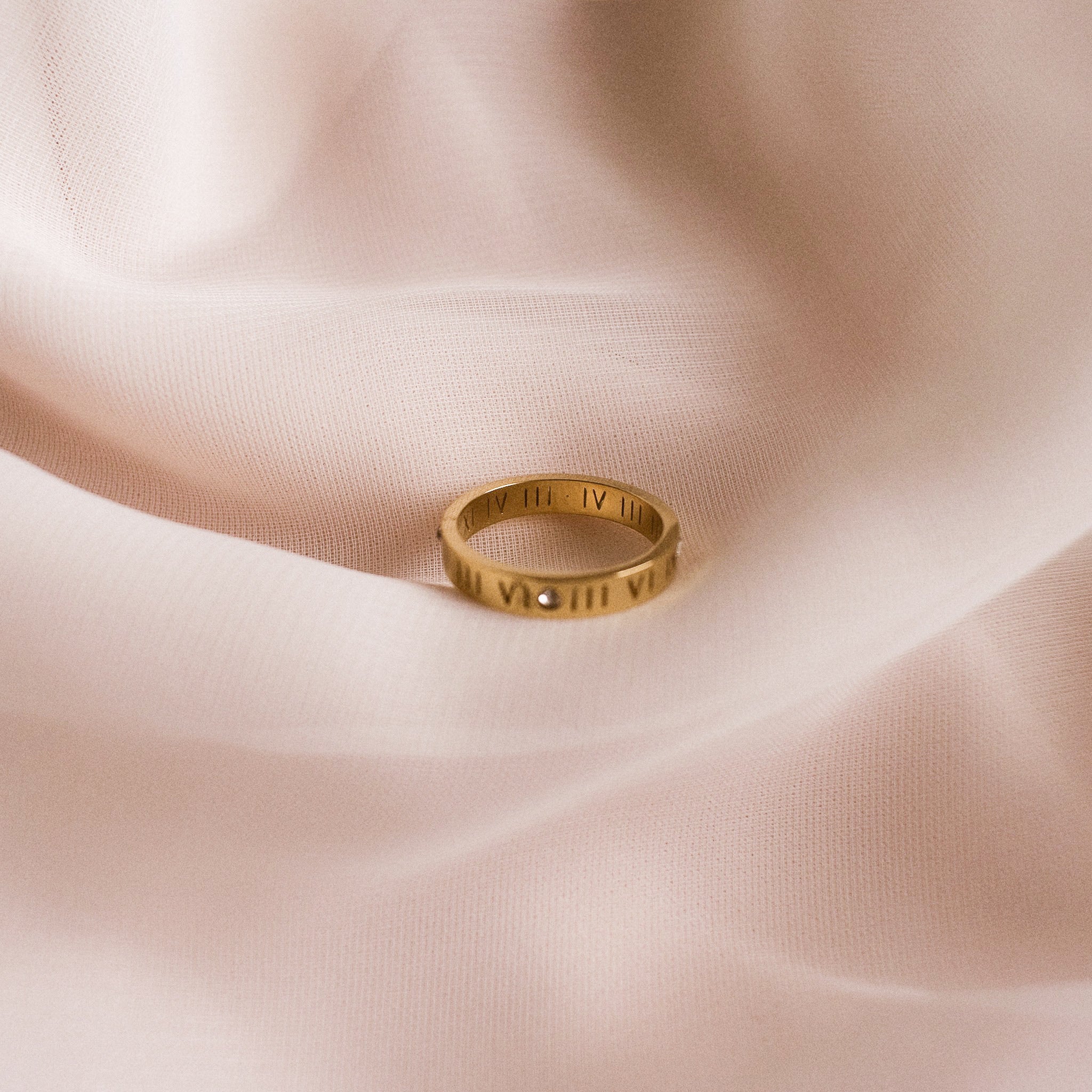 “Evette” Numeral Gem Ring