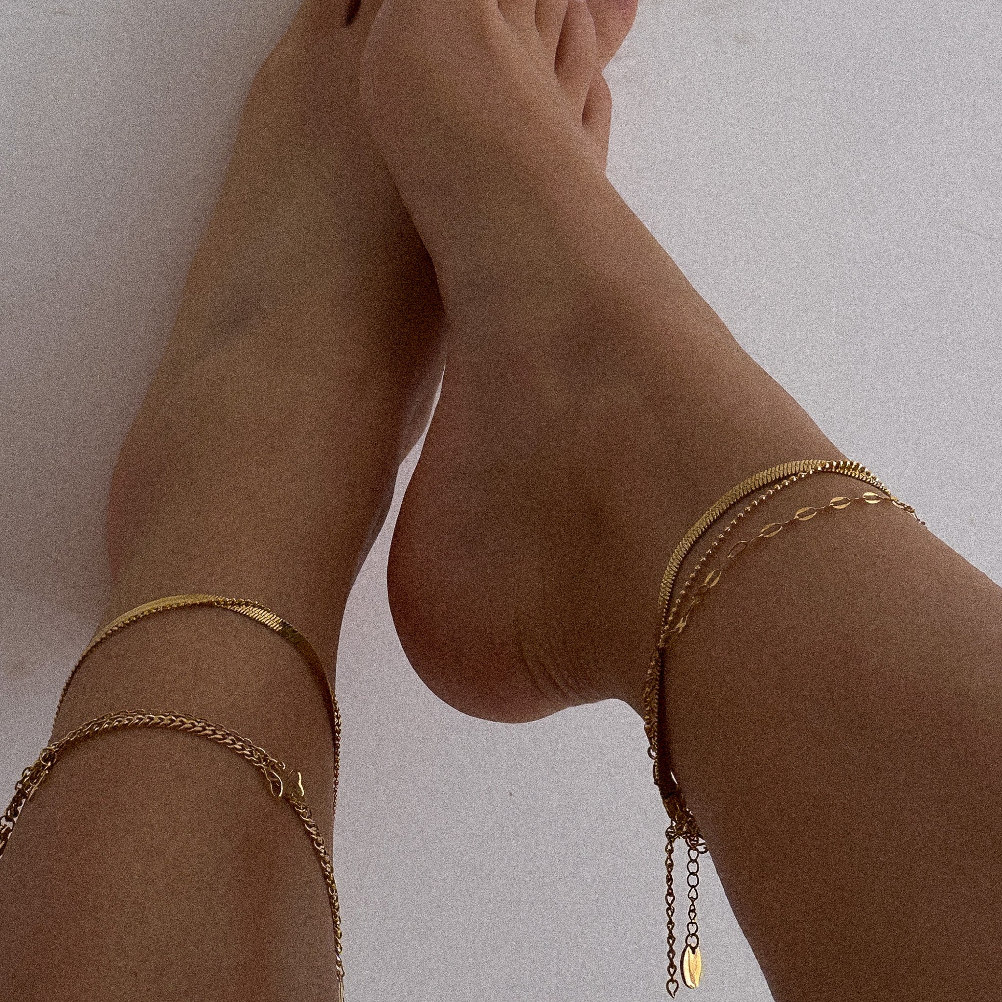 “Carey” Butterfly Double Anklet