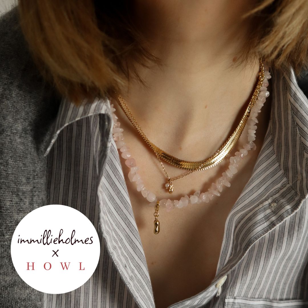 "Cora" Detachable Charm Crystal Necklace