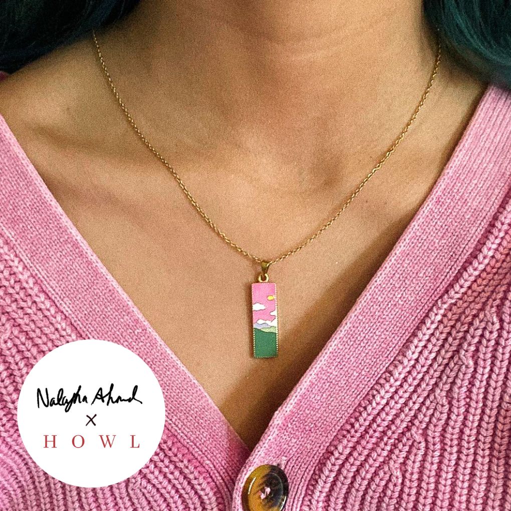 "Gabrielle" Abstract Landscape Necklace
