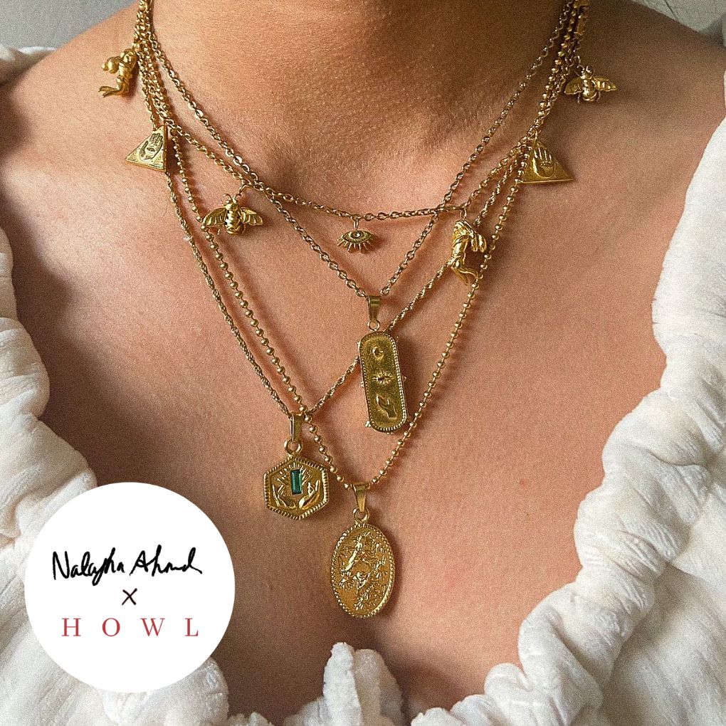 "Zoe" Cherub Oval Necklace