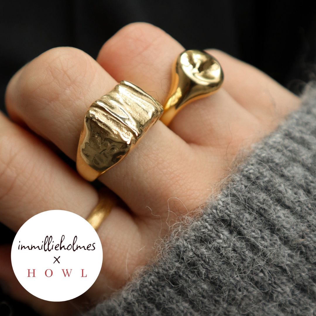 "Sabira" Crushed Molten Ring