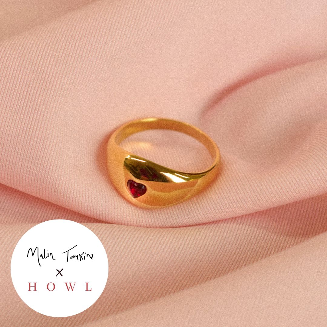"Sofia" Dome Heart Ring